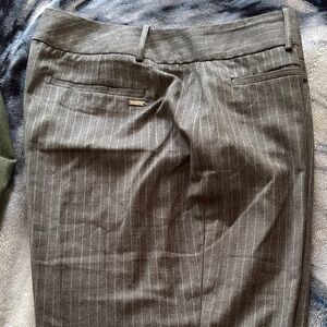 Calvin Klein Gray Pinstripe Pants
